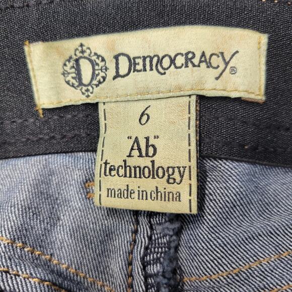 Democracy Jeans Womens 6 Blue Dark Wash Skinny Ab Technology Stretch Denim - Picture 2 of 15